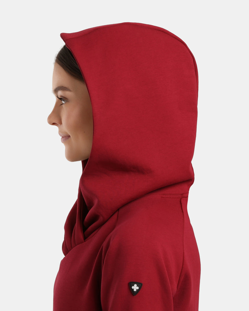 Women's long sweatshirt with hood Kilpi HEYDEN-W