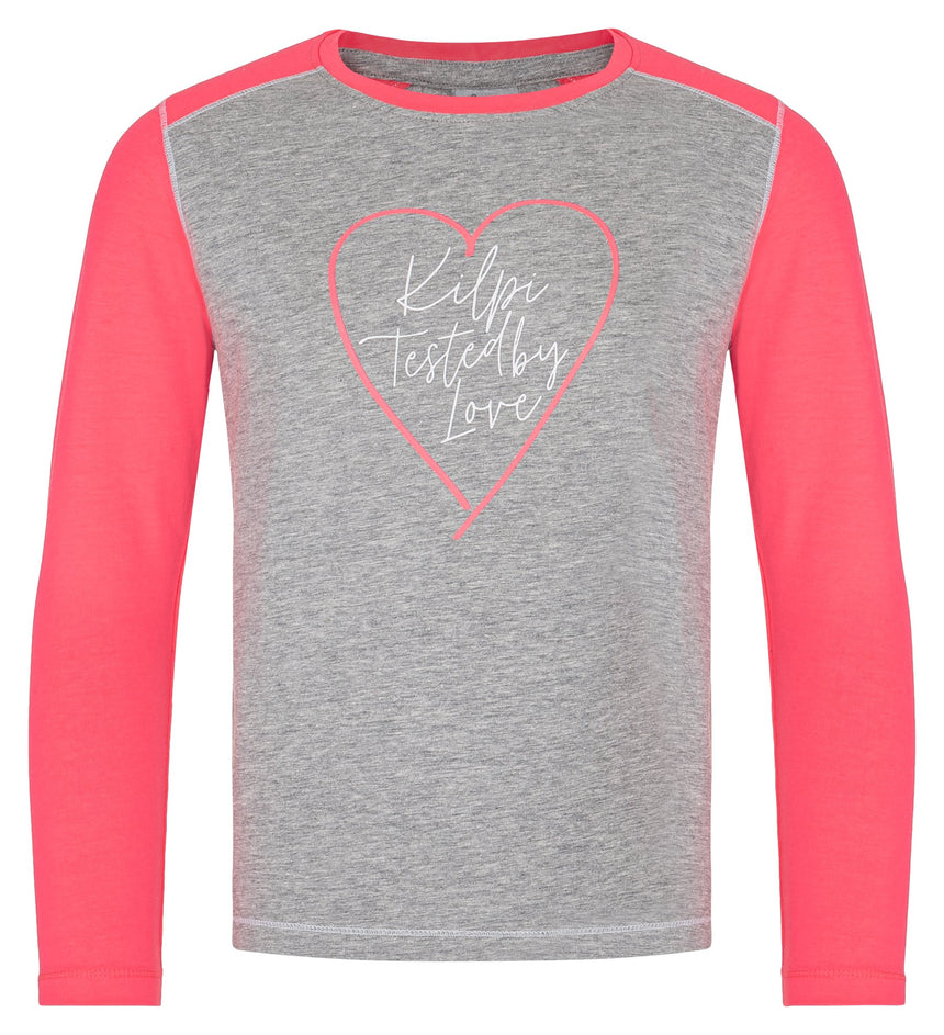 T-shirt fille en coton à manches longues Kilpi SONIER-JG