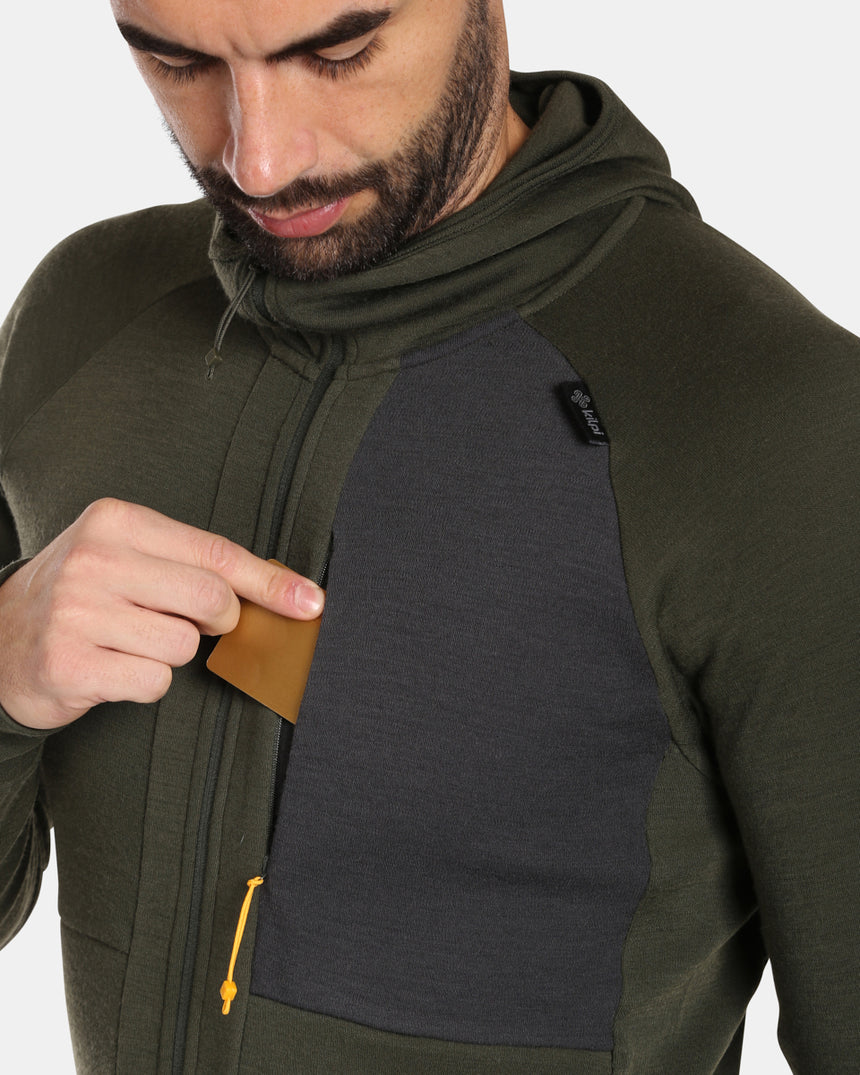 Pull mérinos à capuche homme Kilpi MERINI-M
