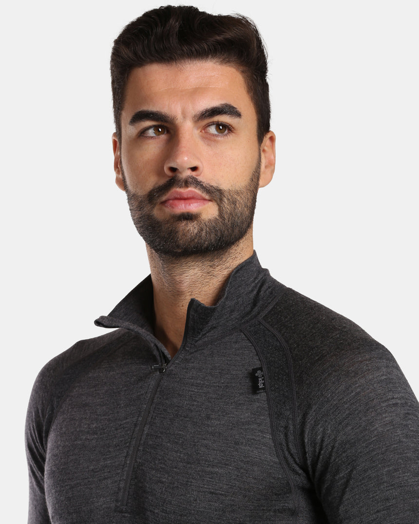 Laine mérinos à manches longues pour hommes base couche supérieure Kilpi JAGER-M