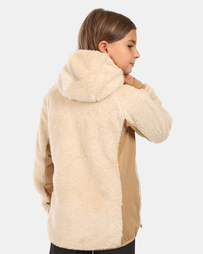 Girl's hairy fleece hoodie Kilpi NORKA-JG