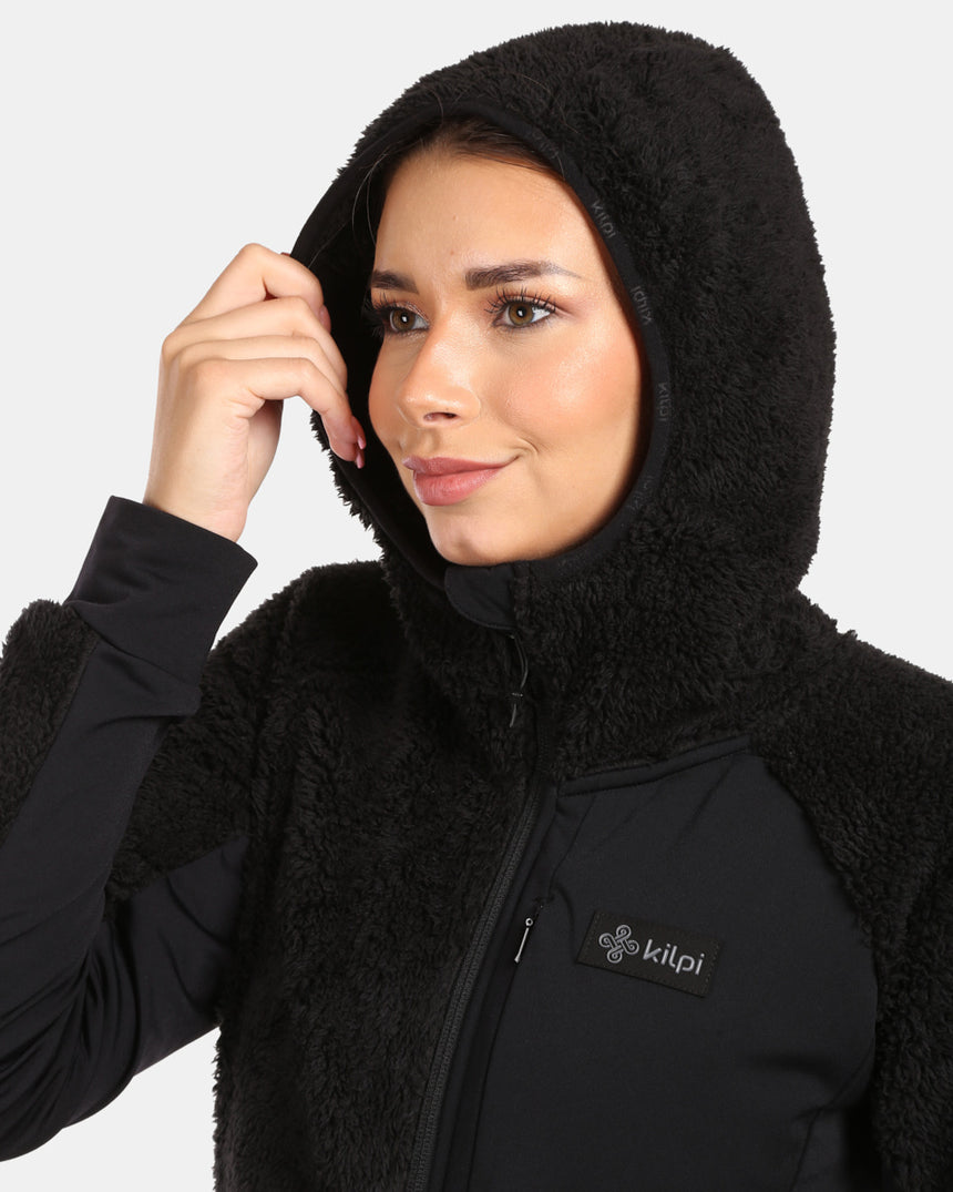 Women's hairy fleece hoodie Kilpi NORKA-W