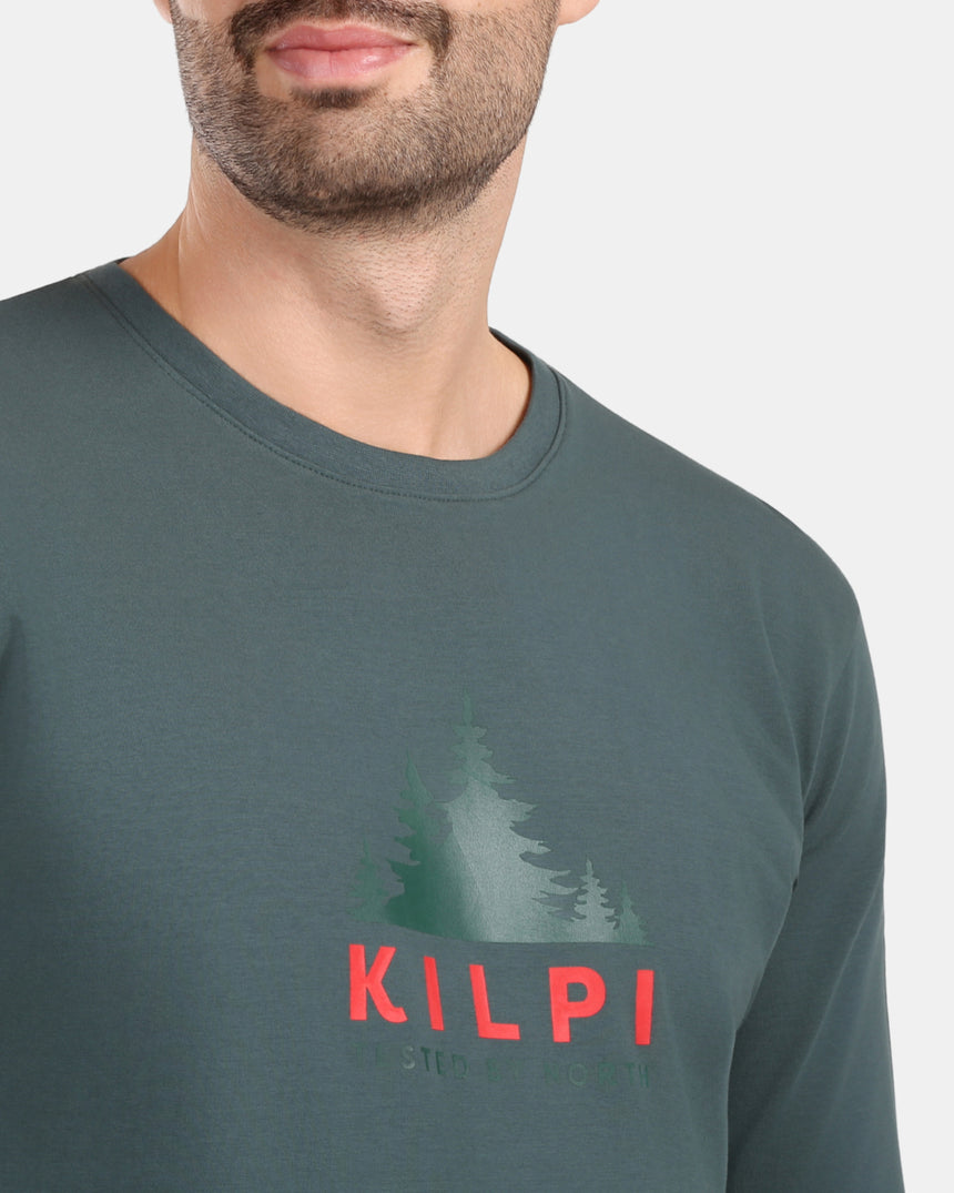 T-shirt homme en coton à manches longues Kilpi BASE-M