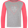 T-shirt fille en coton à manches longues Kilpi SONIER-JG