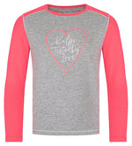 T-shirt fille en coton à manches longues Kilpi SONIER-JG