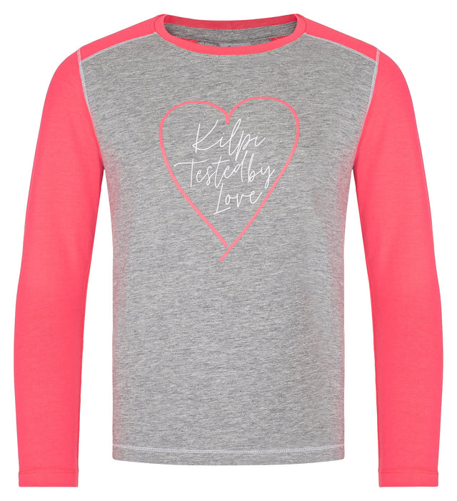 T-shirt fille en coton à manches longues Kilpi SONIER-JG