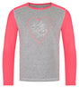 T-shirt fille en coton à manches longues Kilpi SONIER-JG