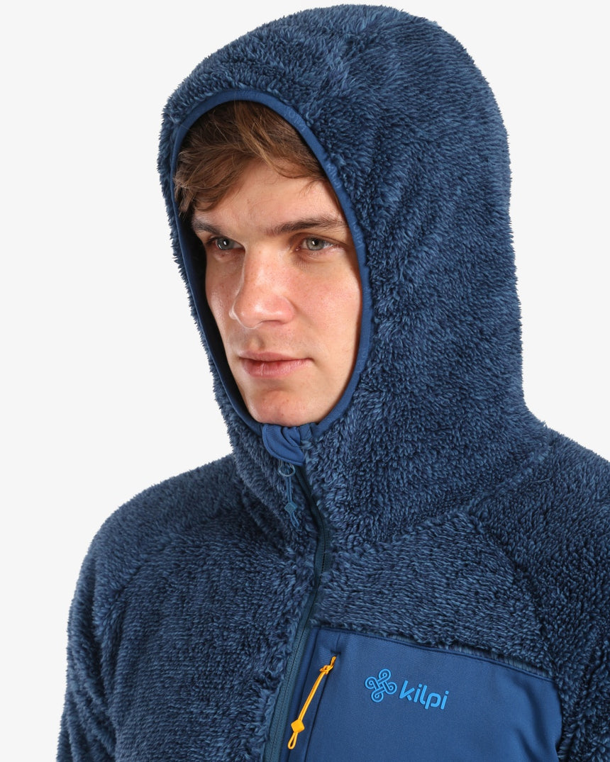 Men's hairy fleece hoodie Kilpi NORKA-M