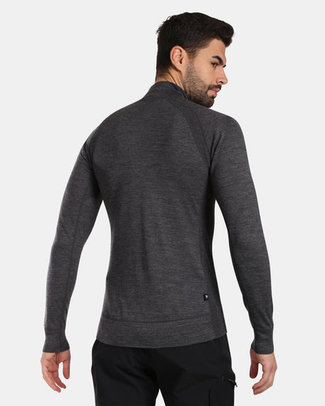Laine mérinos à manches longues pour hommes base couche supérieure Kilpi JAGER-M