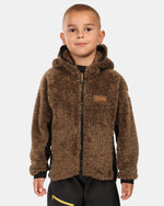 Sweat à capuche garçon en polaire poilue Kilpi NORKA-JB
