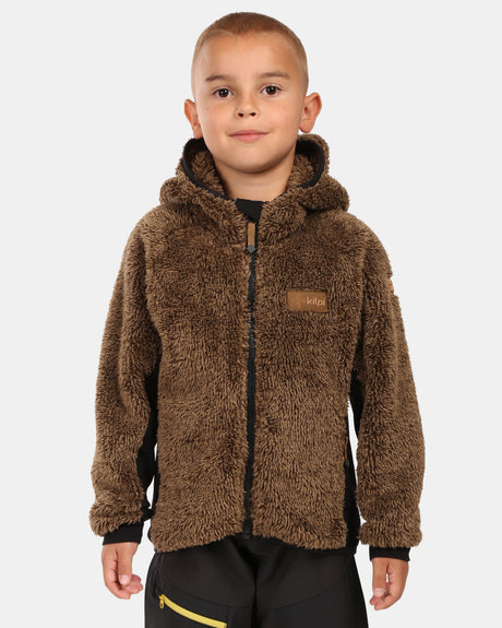 Boy's hairy fleece hoodie Kilpi NORKA-JB