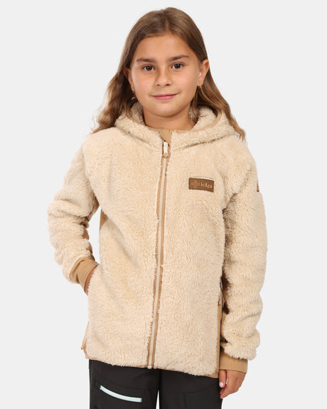Girl's hairy fleece hoodie Kilpi NORKA-JG