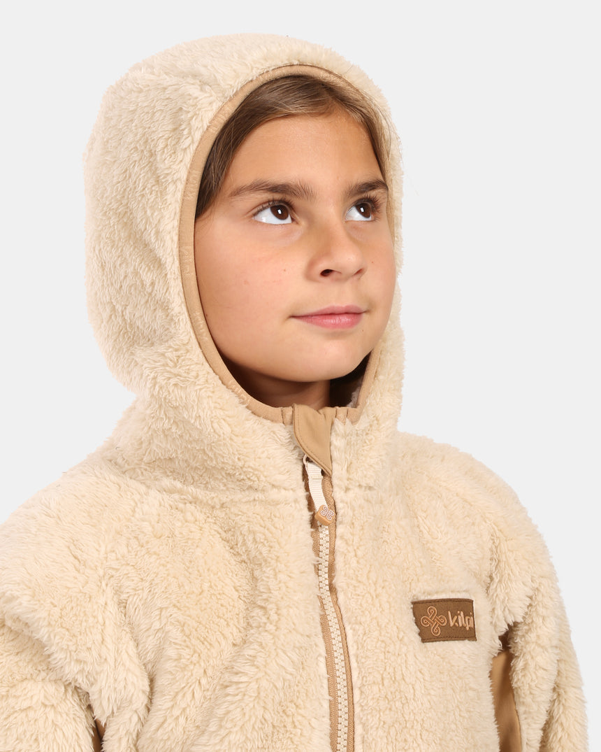 Girl's hairy fleece hoodie Kilpi NORKA-JG
