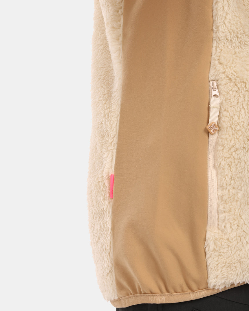Girl's hairy fleece hoodie Kilpi NORKA-JG