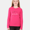 T-shirt fille en coton à manches longues Kilpi VERATI-JG