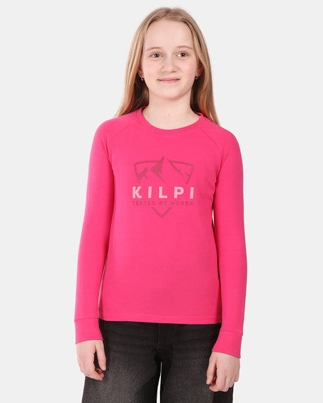 Girl's cotton long-sleeve T-shirt Kilpi VERATI-JG