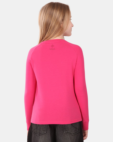 T-shirt fille en coton à manches longues Kilpi VERATI-JG