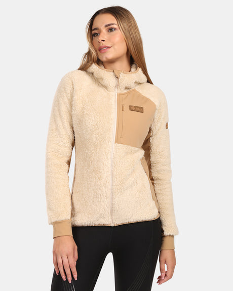 Sweat à capuche femme en polaire poilue Kilpi NORKA-W