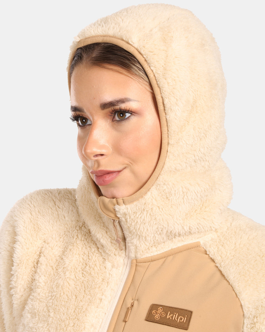 Women's hairy fleece hoodie Kilpi NORKA-W