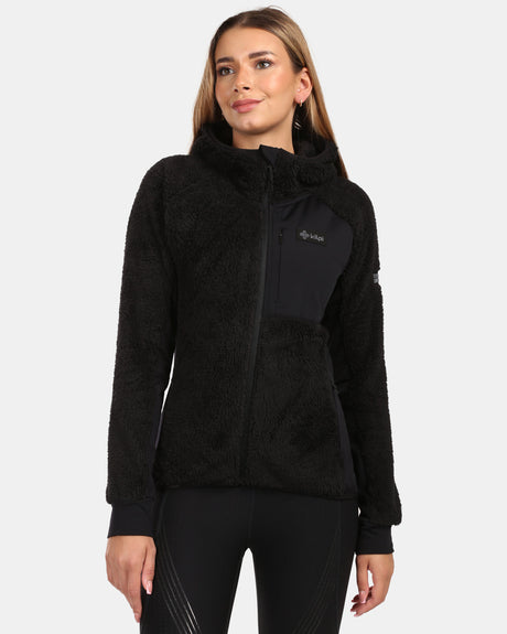 Sweat à capuche femme en polaire poilue Kilpi NORKA-W