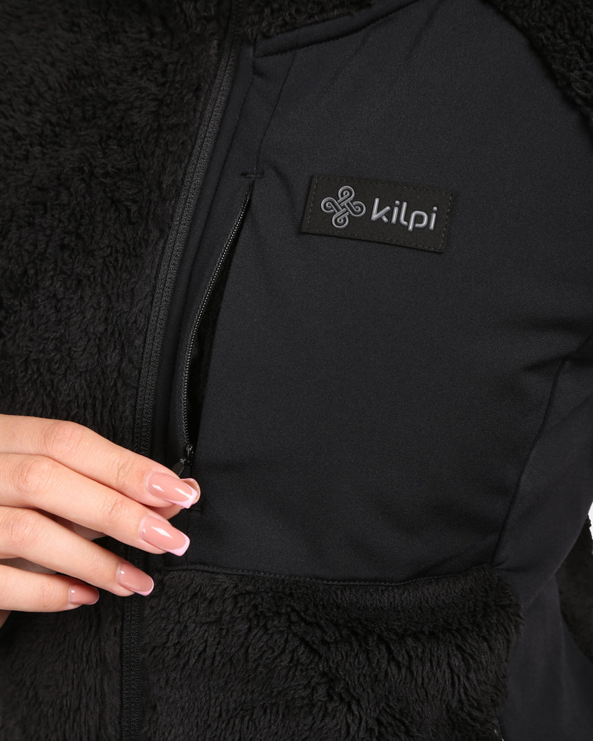 Women's hairy fleece hoodie Kilpi NORKA-W