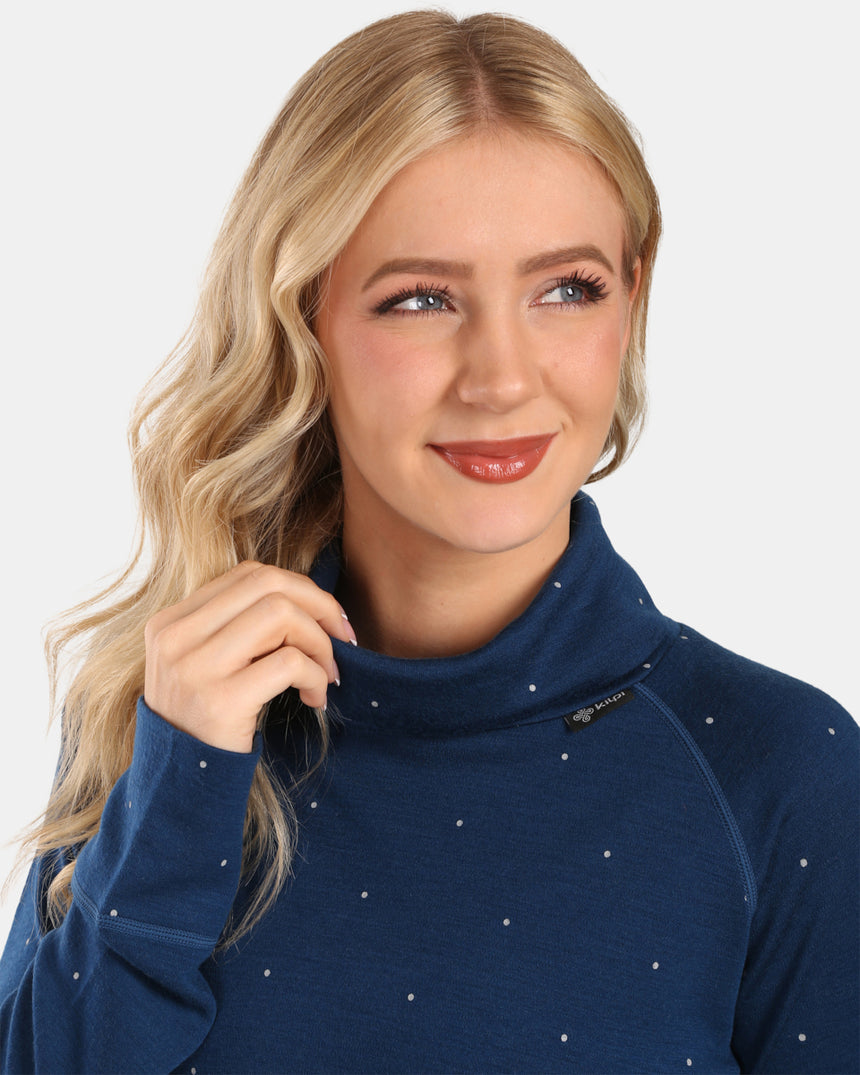 Laine mérinos femme base col roulé superposé Kilpi JANNU-W