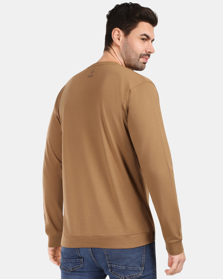 T-shirt homme en coton à manches longues Kilpi BASE-M