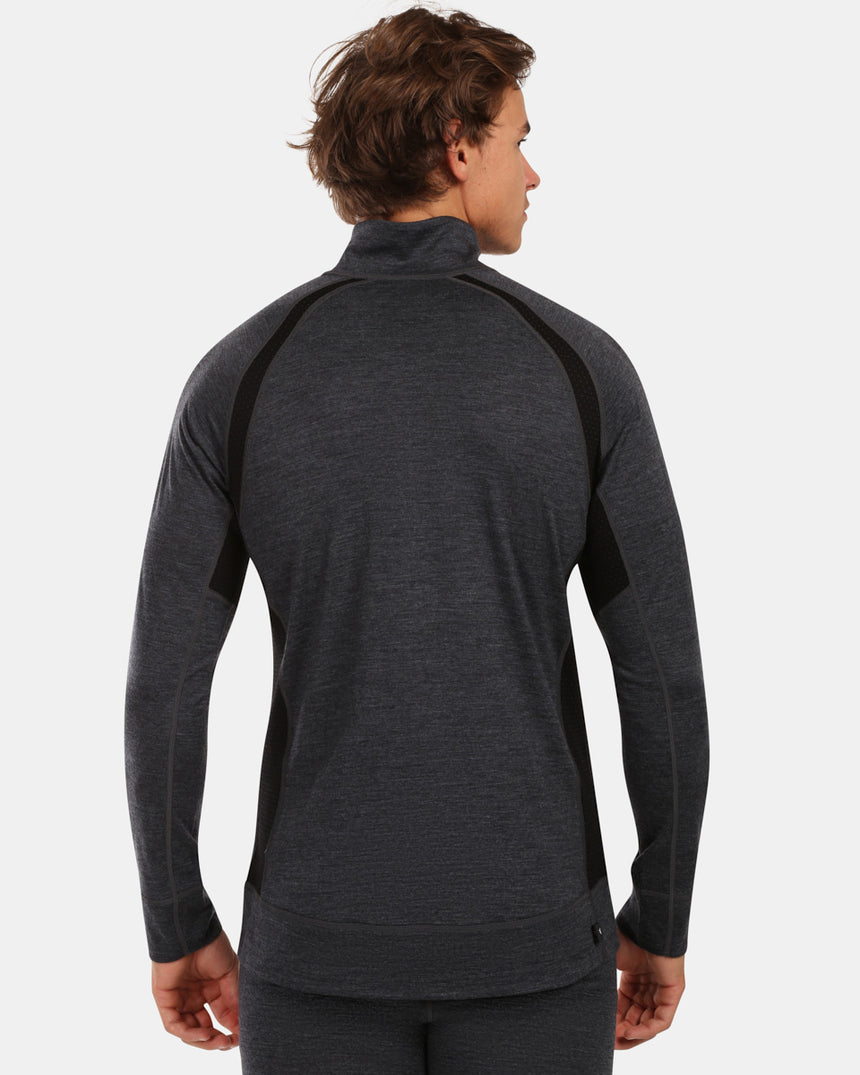 Men's long sleeve merino wool base layer top Kilpi JAGER-M