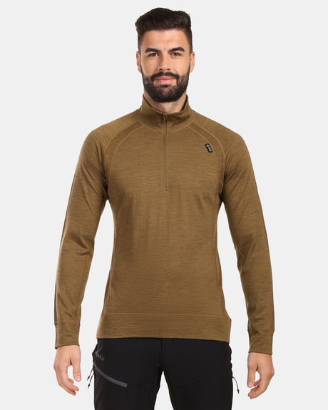 Men's long sleeve merino wool base layer top Kilpi JAGER-M