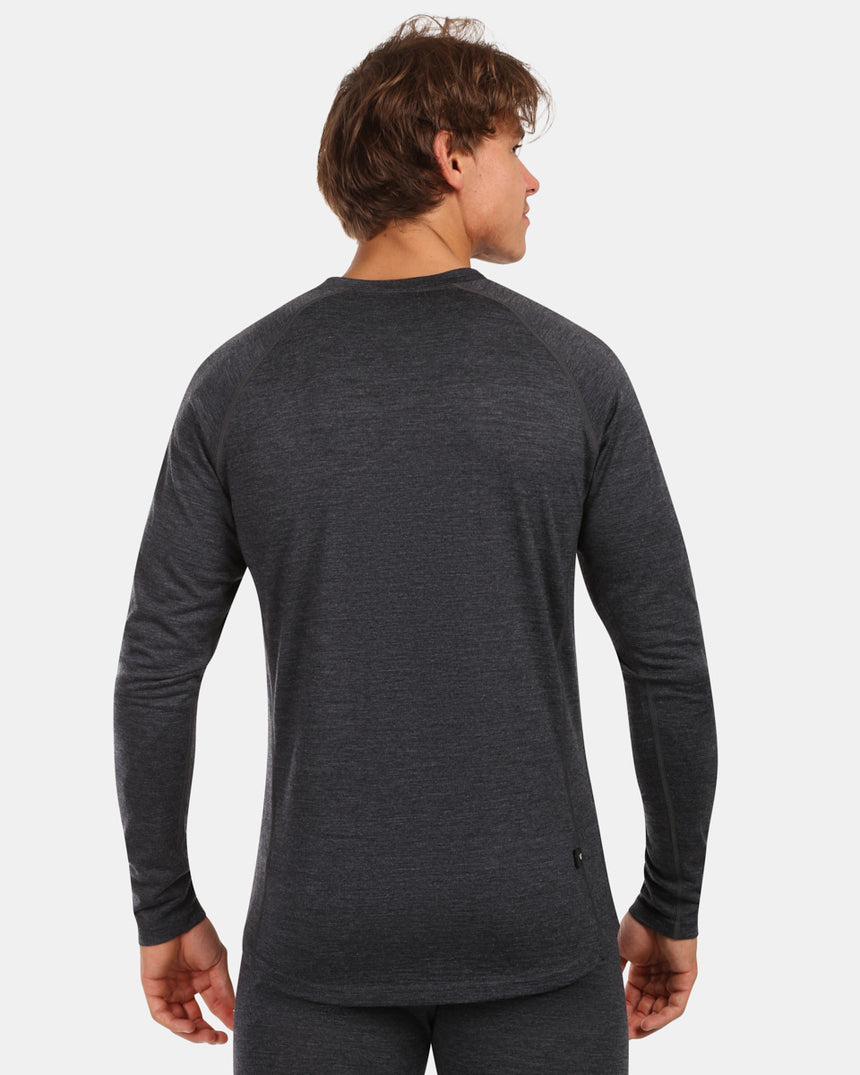 Men's merino wool long sleeves base layer top Kilpi MAVORA TOP-M