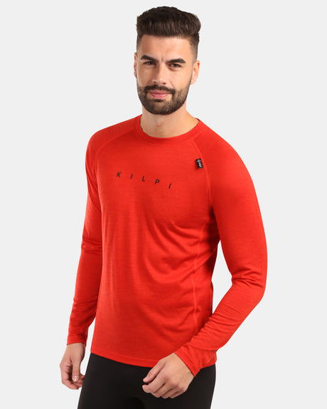 Men's merino wool long sleeves base layer top Kilpi MAVORA TOP-M